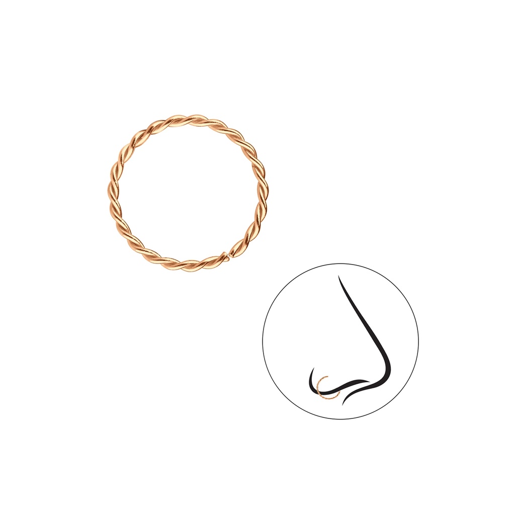 Twisted Nose Ring Rosé