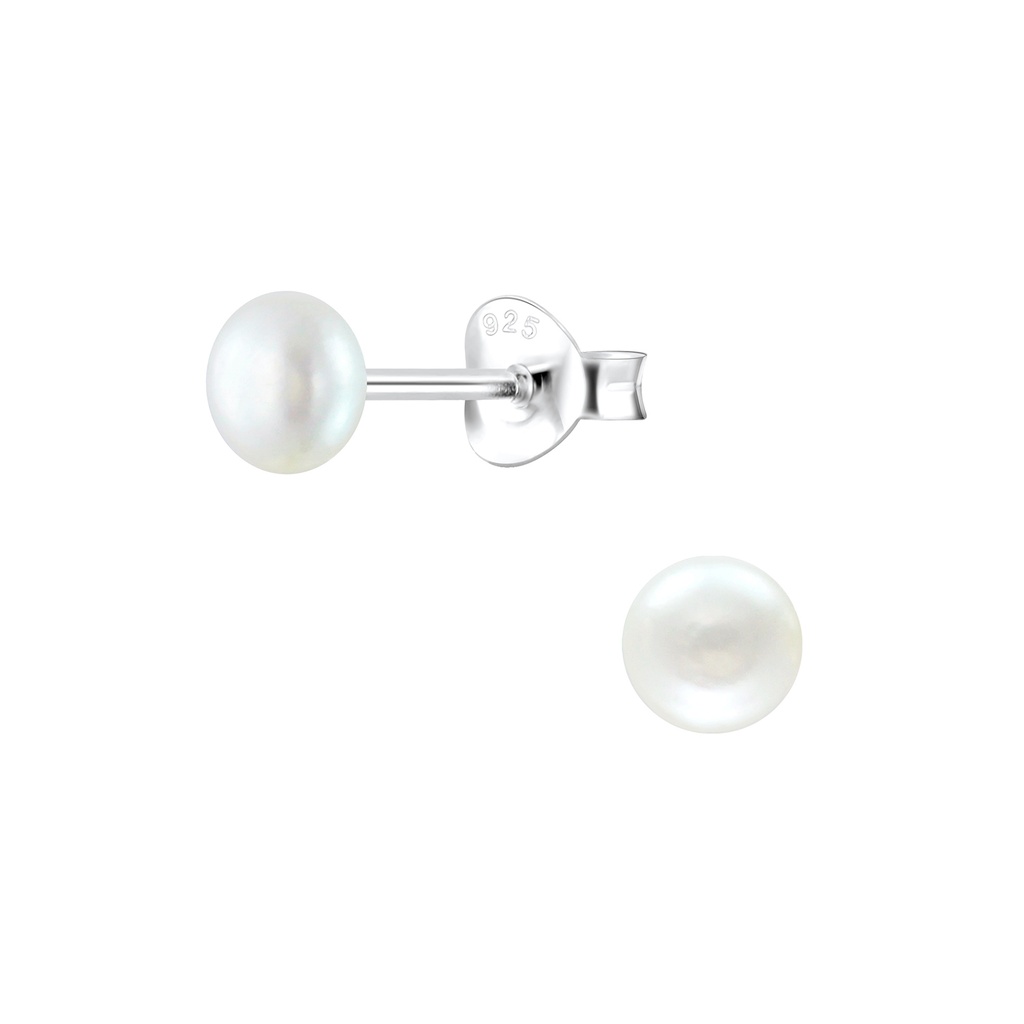 Fresh Water Pearl Studs Silber