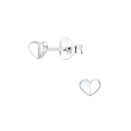 Heart Studs Silber