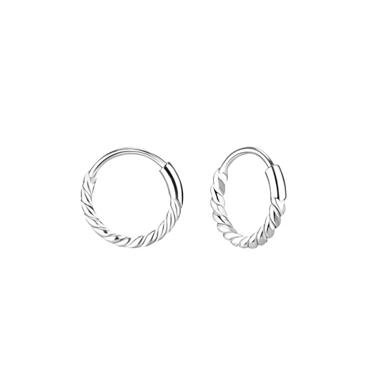 Twisted Hoops Silber