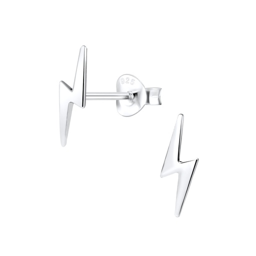 Lightning Bolt Studs Silber