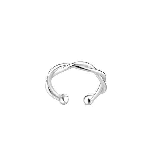 Twisted Ear Cuff Silber