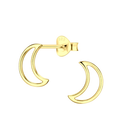 Half Moon Studs Gold